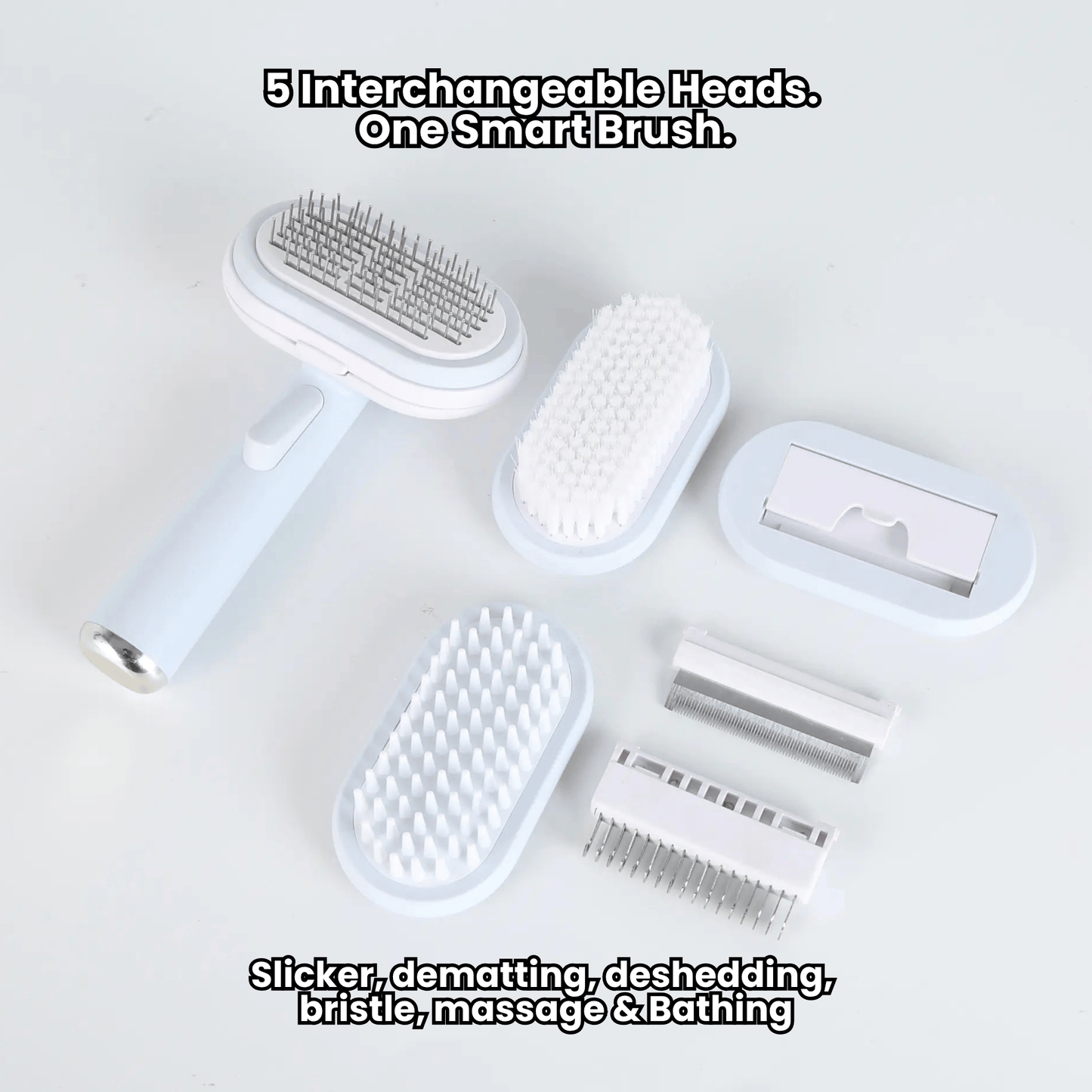 MASAPETS™ 5-in-1 Multi-Functional Pet Grooming Brush for Cats & Dogs