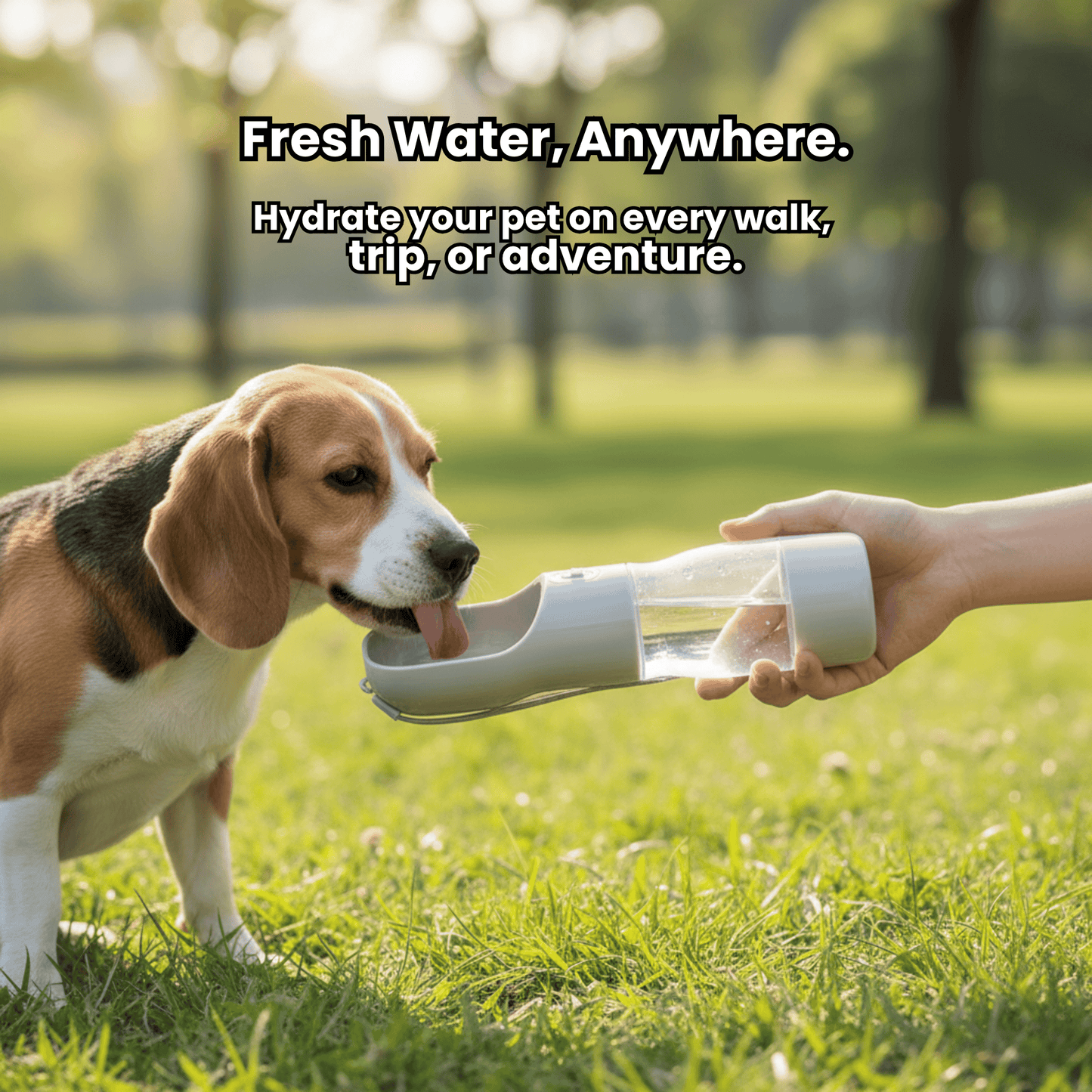 MASAPETS™ 2-in-1 Portable Pet Water Bottle & Food Container