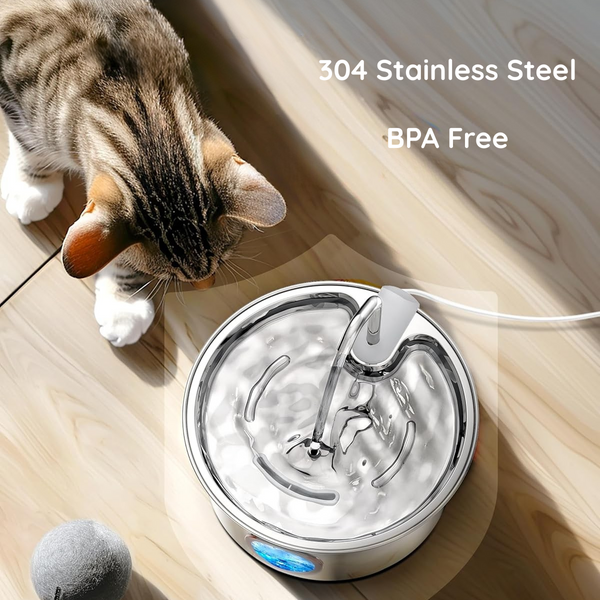 MASAPETS™ Stainless Steel Pet Water Fountain 3.2L/108OZ