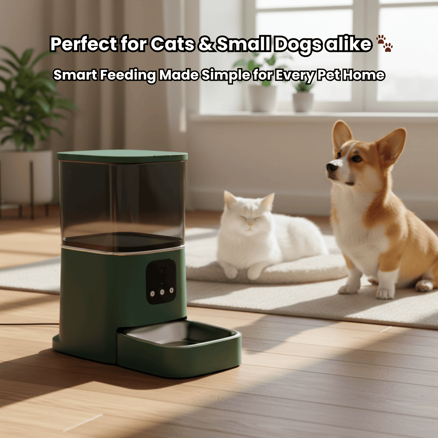 MASAPETS™ Smart Auto Feeder – App Control & Camera